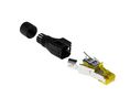 Modulær kontakt, Plugg, RJ45, CAT6a, Rett, Posisjoner - 8, Antall kontakter - 8, Skjermet